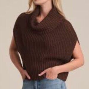 Bebe Mauve Knit Cowl Neck Sweater XS